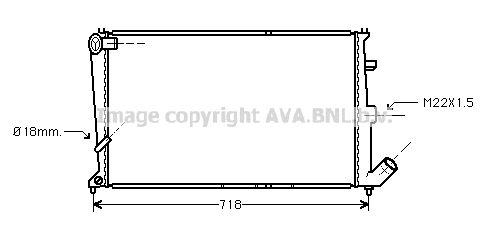 AVA QUALITY COOLING Radiators, Motora dzesēšanas sistēma CN2076